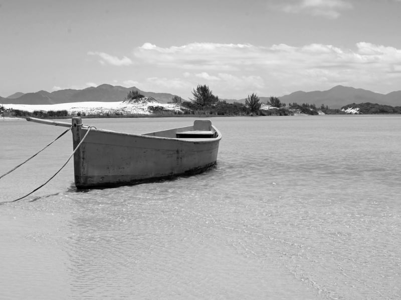 TRAVESSIA NA GUARDA DO EMBAÚ P&B