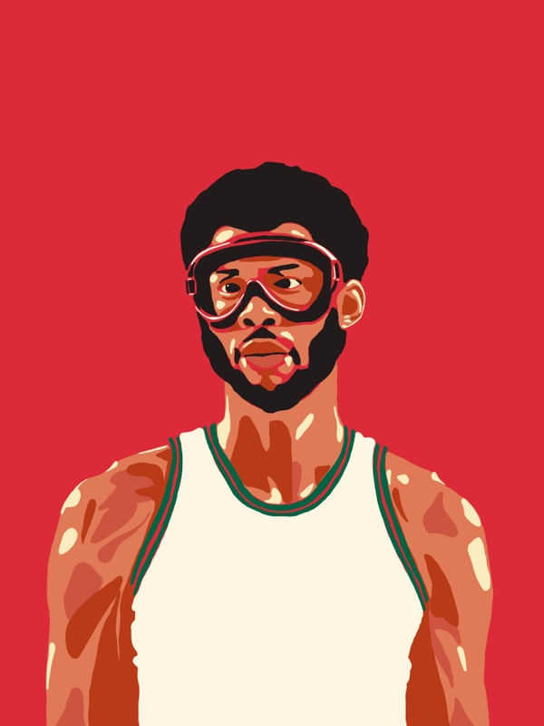 A BASKETBALL PLAYER