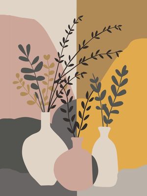 VASO DE FLORES ABSTRATO BY IA