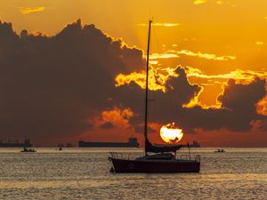 MAR BARCO AO NASCER DO SOL 3