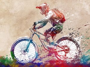 BMX BIKER SPORT ART 4