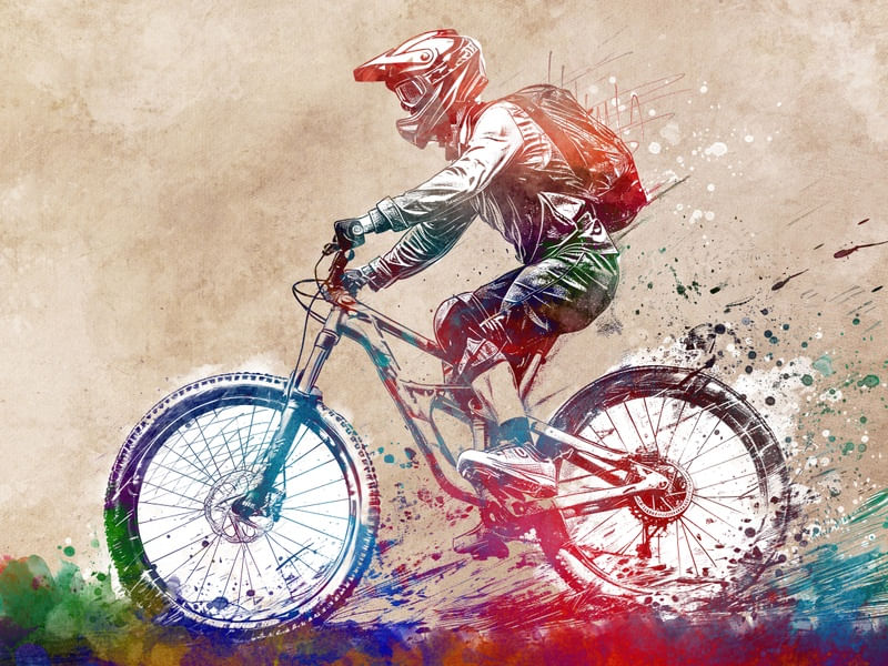 BMX BIKER SPORT ART 4