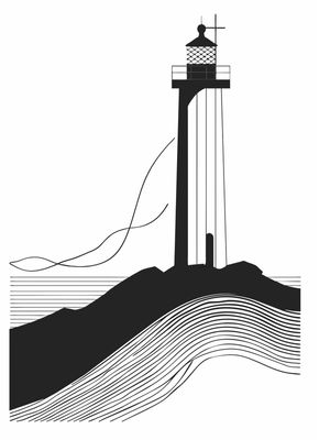 FAROL MINIMALISTA LINHAS ART
