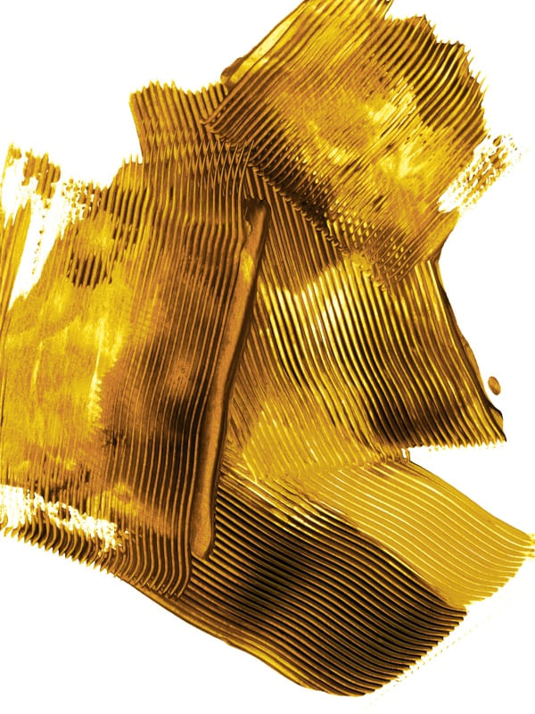 SWATHES OF SOLITUDE 1 AMARELO MOSTARDA MARROM ABSTRATO MINIMALISTA PINTURA