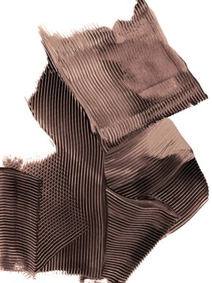 SWATHES OF SOLITUDE 3 SEPIA NEUTRO ABSTRATO MINIMALISTA PINTURA