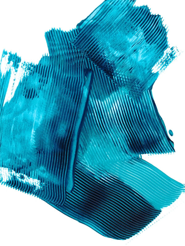 SWATHES OF SOLITUDE 1 TURQUESA AZUL ABSTRATO MINIMALISTA PINTURA