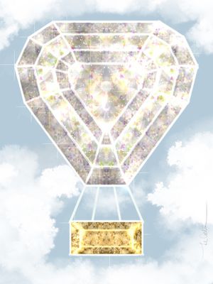 BALÃO FLUTUANTE DE CRISTAL