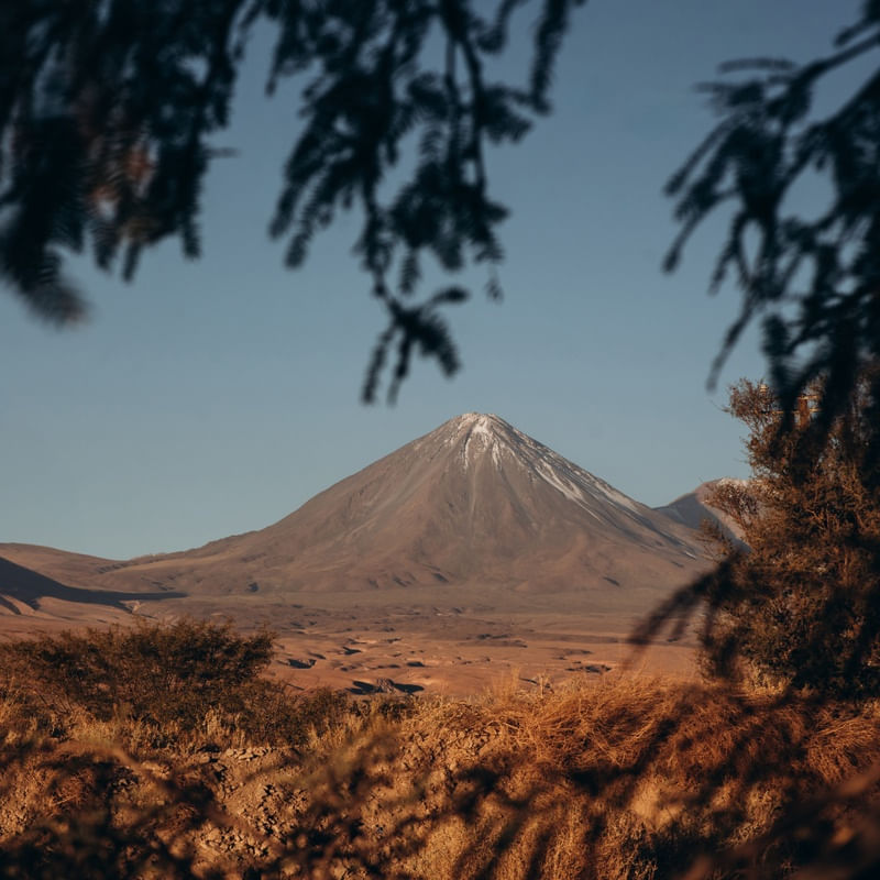 PAISAGEM VULCÃO LICANCABUR - DESERTO DO ATACAMA