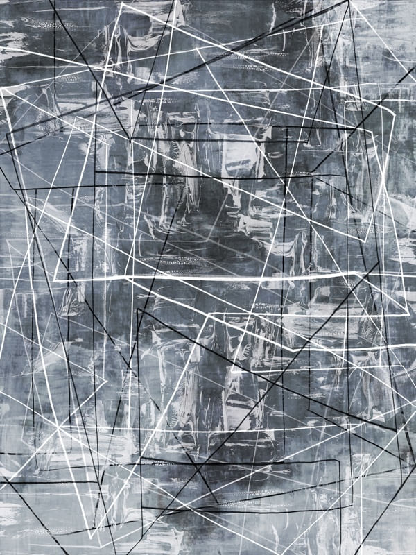 TECHNICAL JARGON CINZA NEUTRO GEOMETRICO ABSTRATO PINTURA