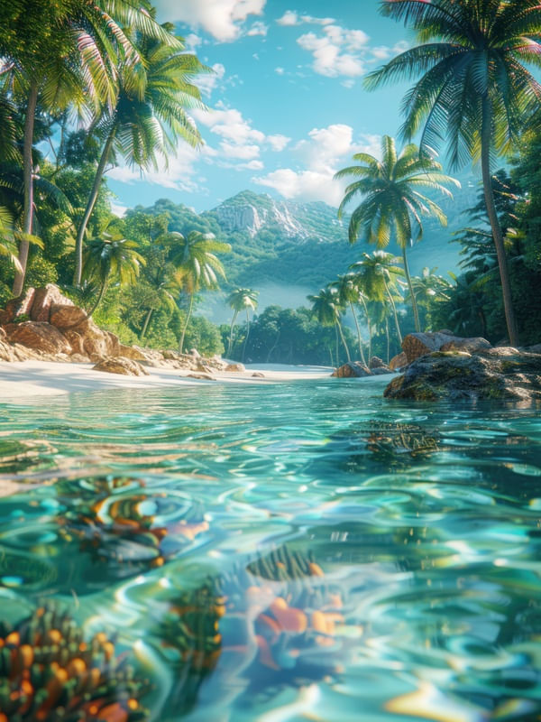 ILHA PARADISÍACA BY AI