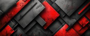 MOSAICO PRETO E VERMELHO BY AI