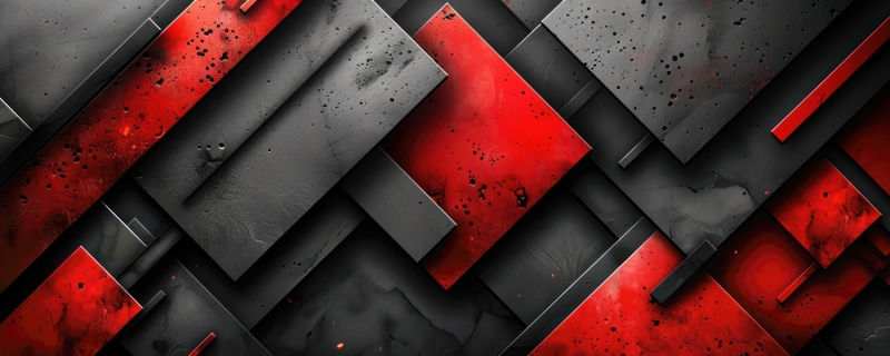 MOSAICO PRETO E VERMELHO BY AI