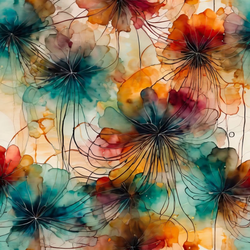 ABSTRAÇÃO FLORAL 02 BY AI