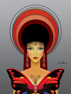 MULHER COM BORBOLETA 3