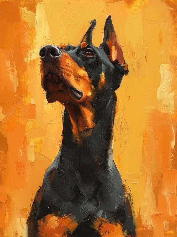 DOBERMANN EM GUARDA BY AI
