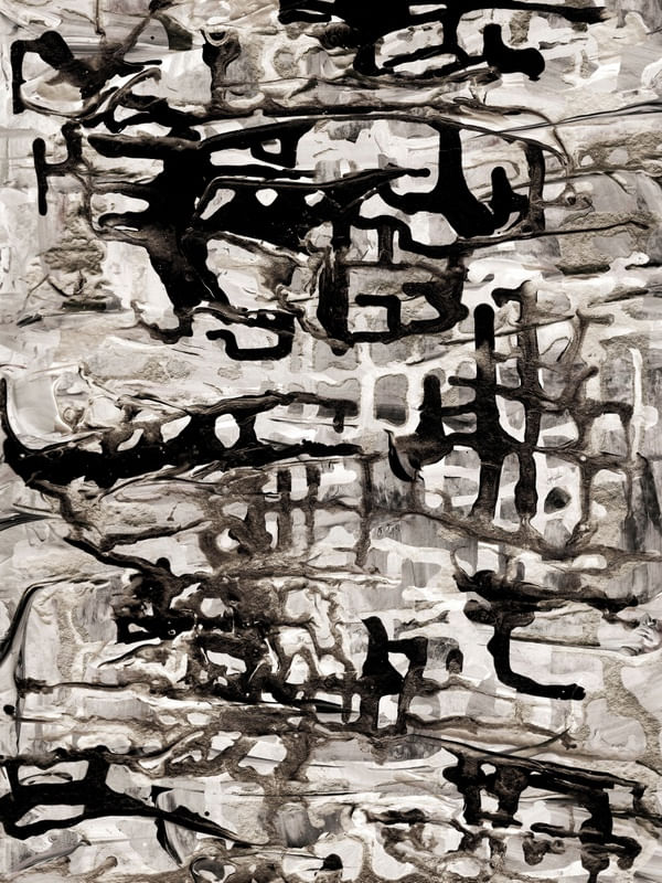 SYNERGY 8 CINZA NEUTRO ABSTRATO ORGANICO PINTURA