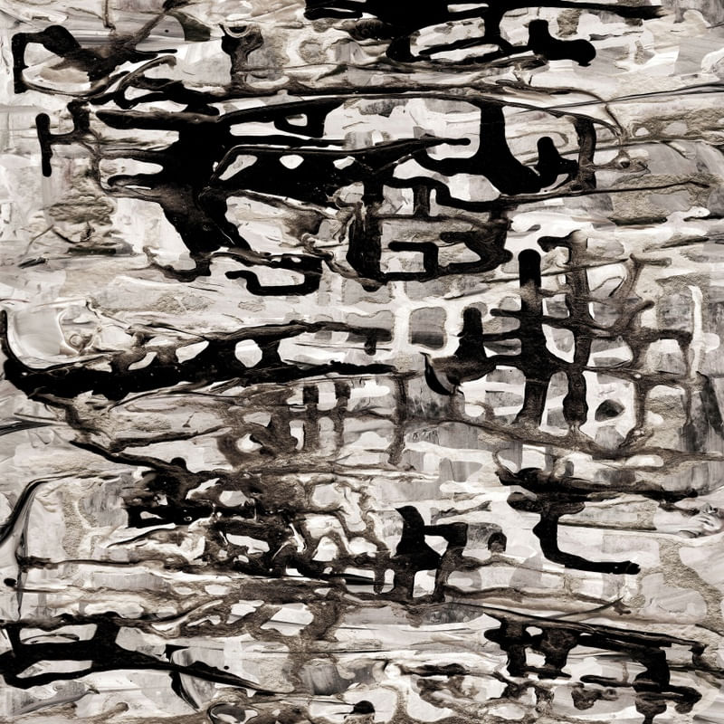 SYNERGY 8 CINZA NEUTRO QUADRADO ABSTRATO ORGANICO PINTURA
