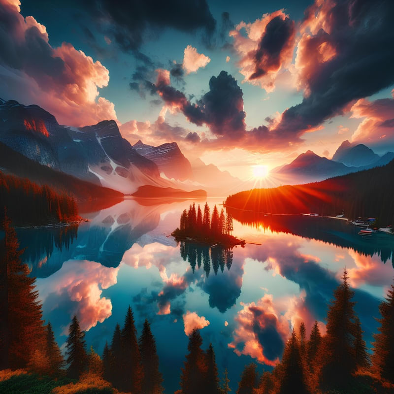 CREPÚSCULO NO LAGO
