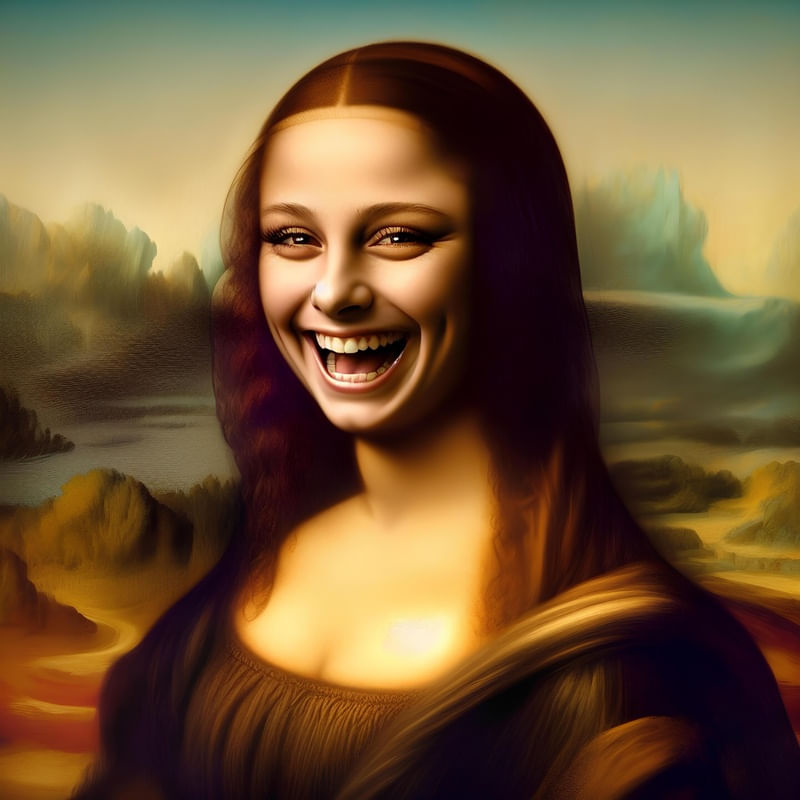 MONA LISA FELIZ BY AI