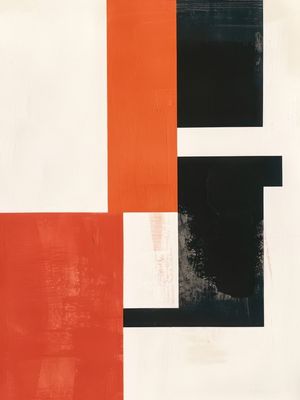 COMPOSIÇÃO EM LARANJA E PRETO BY AI