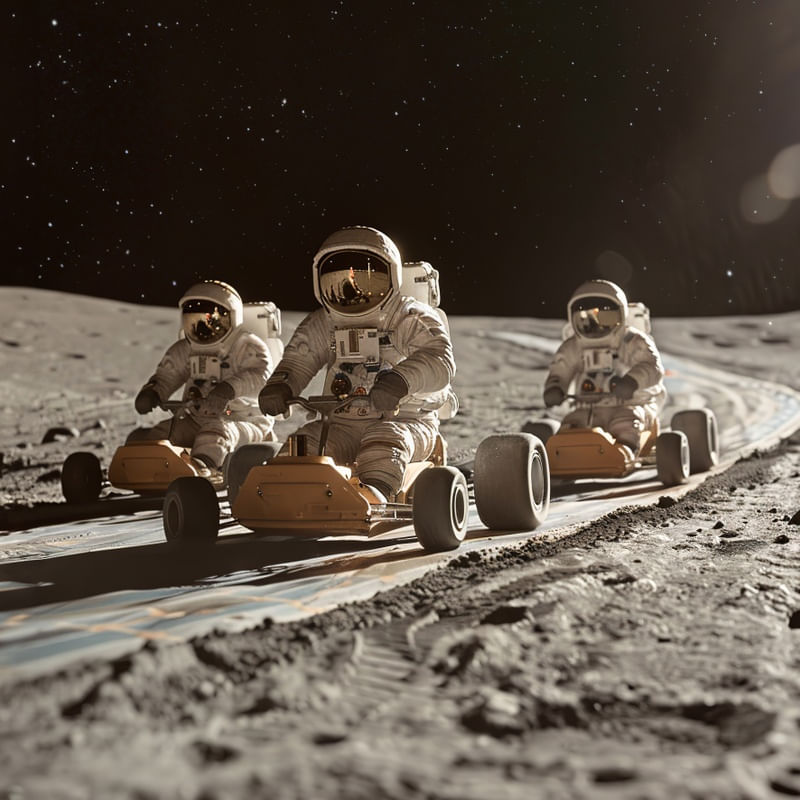 DESAFIO ASTRONÁUTICO- KART NA LUA BY AI I