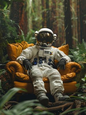 ASTRONAUTA - ONDE O COSMOS ENCONTRA A NATUREZA BY AI