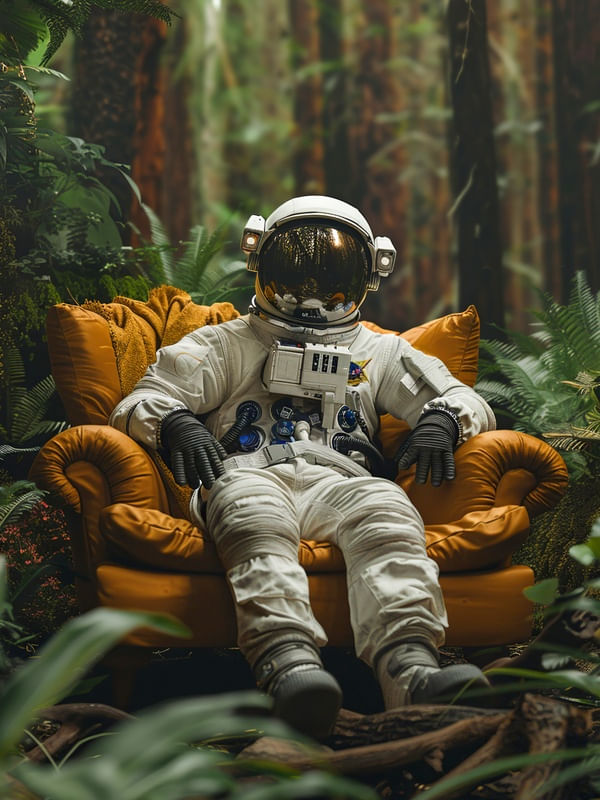 ASTRONAUTA - ONDE O COSMOS ENCONTRA A NATUREZA BY AI