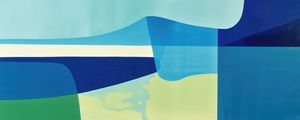 PAISAGEM EM AZUL ABSTRATO BY AI