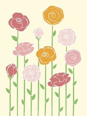 JARDIM DE FLORES LARANJAS