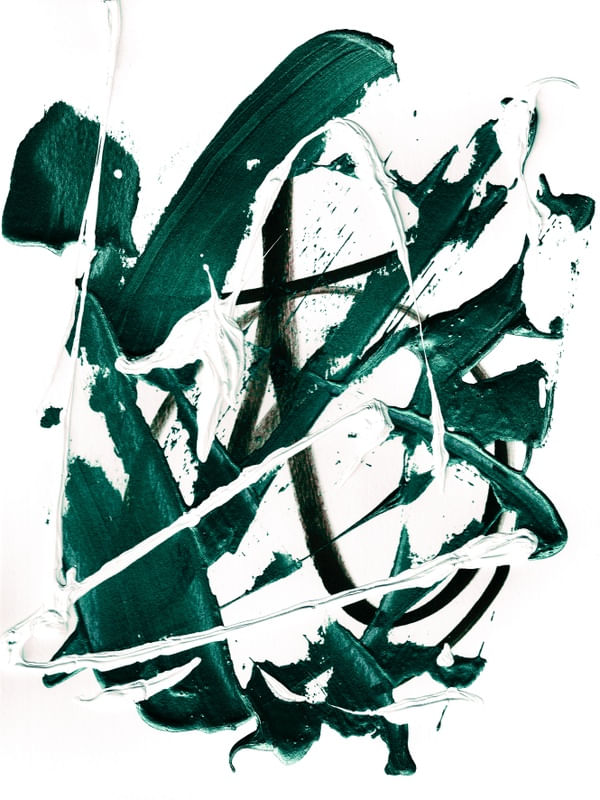 HARMONY IN MOTION 5 ESMERALDA VERDE - ABSTRATO ORGANICO PINTURA