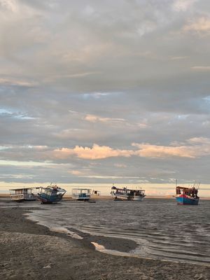 BARCOS NO FIM DA TARDE