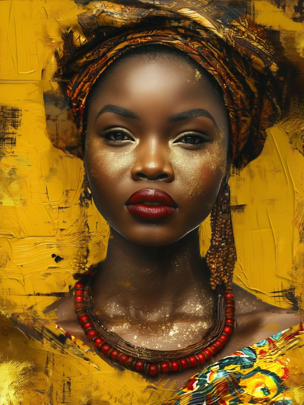 AFRICANA BRUSHSTROKES IV BY AI