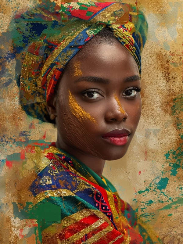 AFRICANA BRUSHSTROKES X BY AI