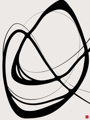 ABSTRATO MINIMALISTA CURVAS B JAPAN STYLE