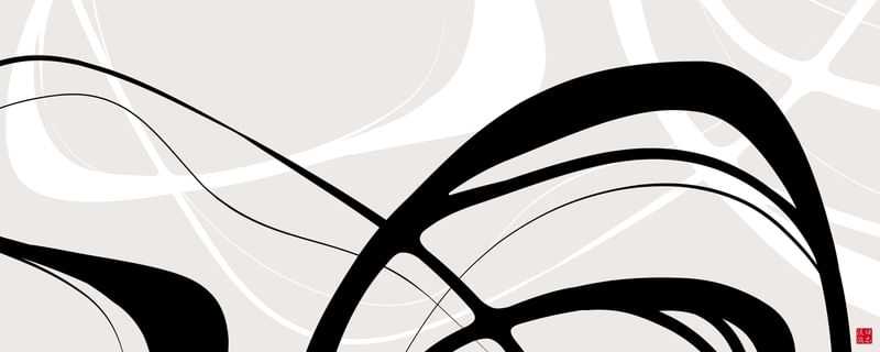 ABSTRATO MINIMALISTA RAIN LINHAS JAPAN STYLE