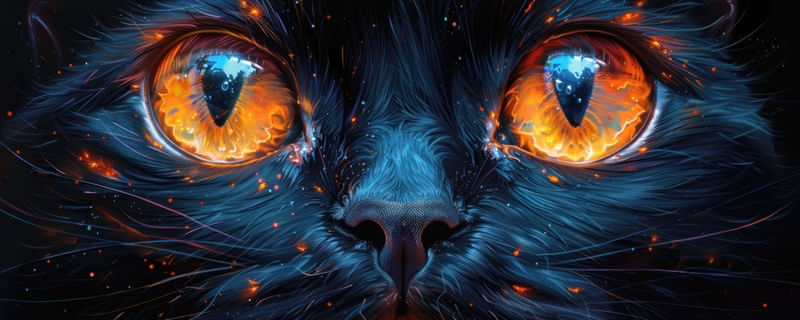 GATO EM CHAMAS BY AI