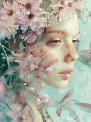 FEMINILIDADE FLORAL BY AI