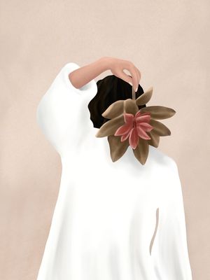 WITH A FLOWER