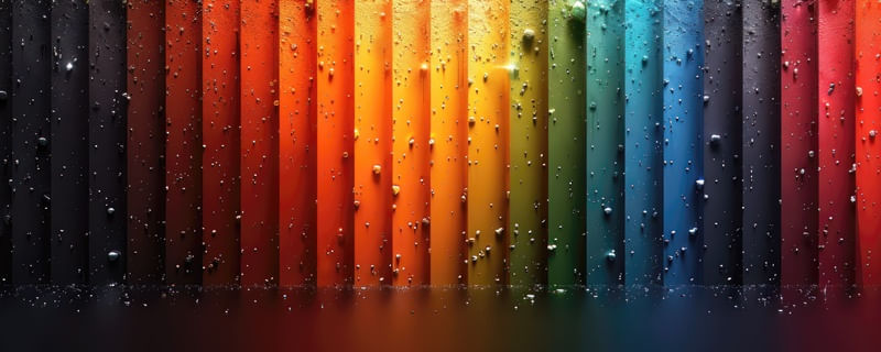 PALETA DE CORES DO ARCO-ÍRIS BY AI
