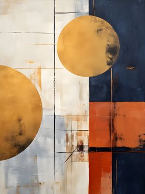 ABSTRACT GOLD - 82A - BY AI