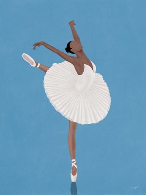 PRETTY BALLERINA WOMAN I (BLUE)