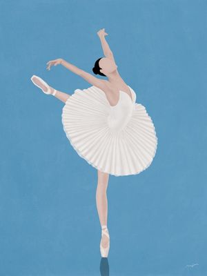 PRETTY BALLERINA WOMAN II (BLUE)