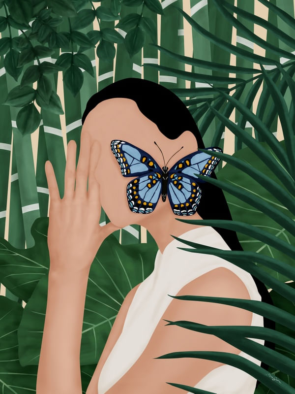 PRETTY FOREST WOMAN