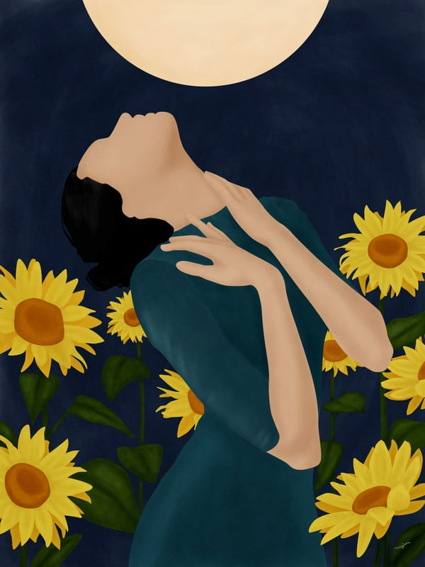 PRETTY SUNFLOWER WOMAN II