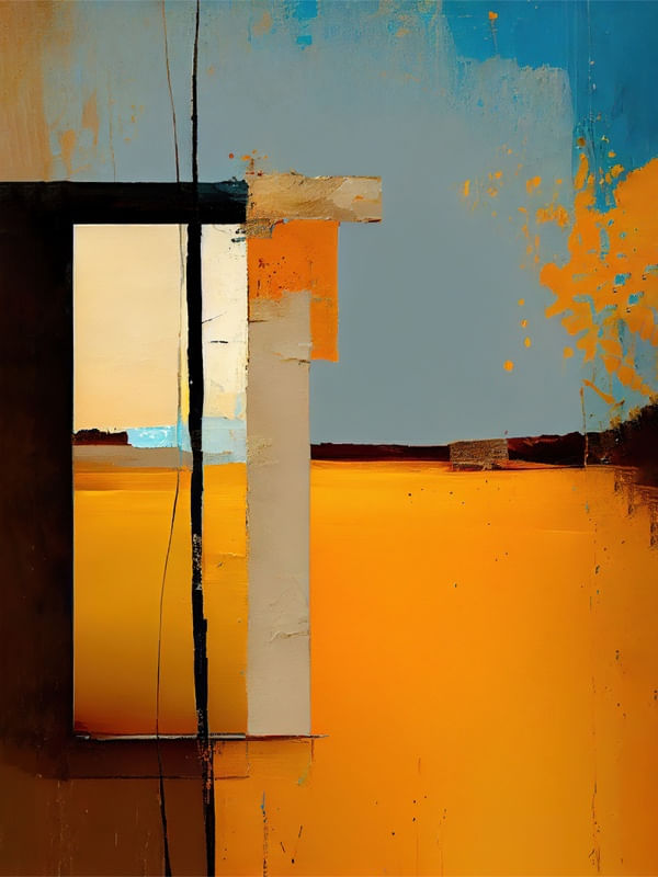 GRUNGECORE - ABSTRATO AMARELO