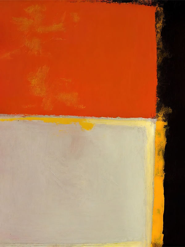 CALOR ABSTRATO - VERMELHO CREME PRETO