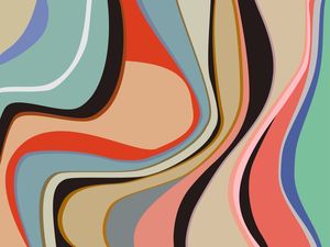 COLORFUL ABSTRACT WAVES 4