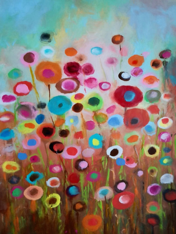PINTURA - JARDIM DAS FLORES VIVAS