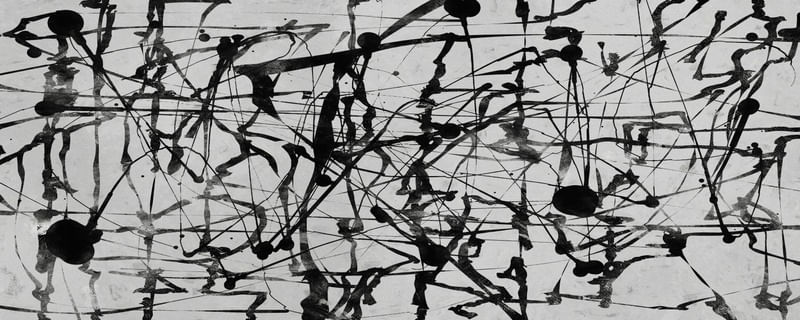 PANORÂMICA POLLOCK PRETO E BRANCO