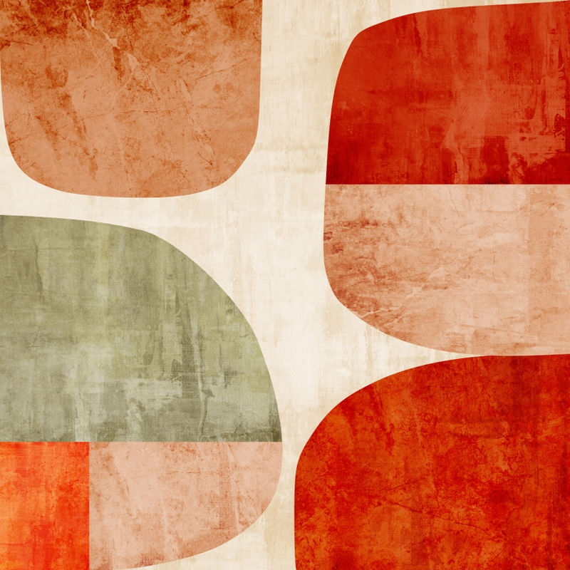 ABSTRATO VERMELHO RÚSTICO 1